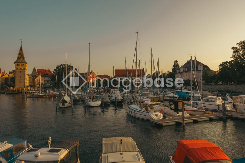 Tranquil Marina at Sunset