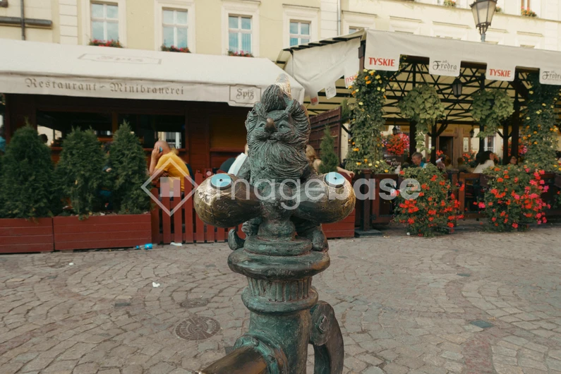 Charming Town Square Fountain