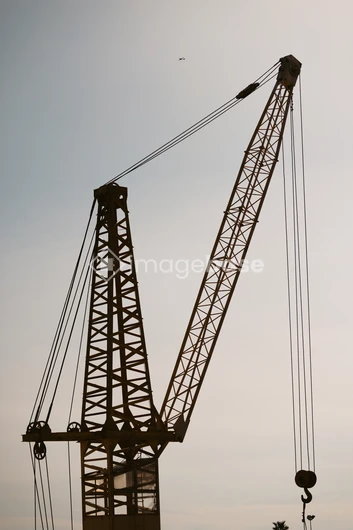 Industrial Crane Against the Sky