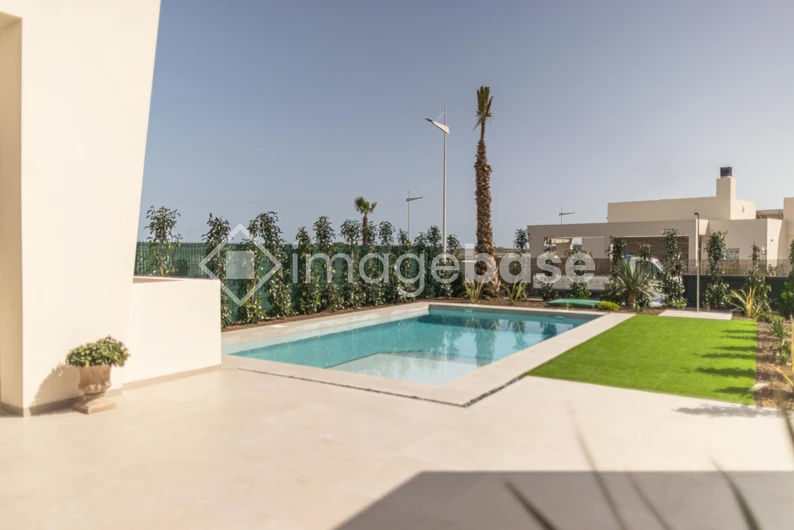 Modern Poolside View