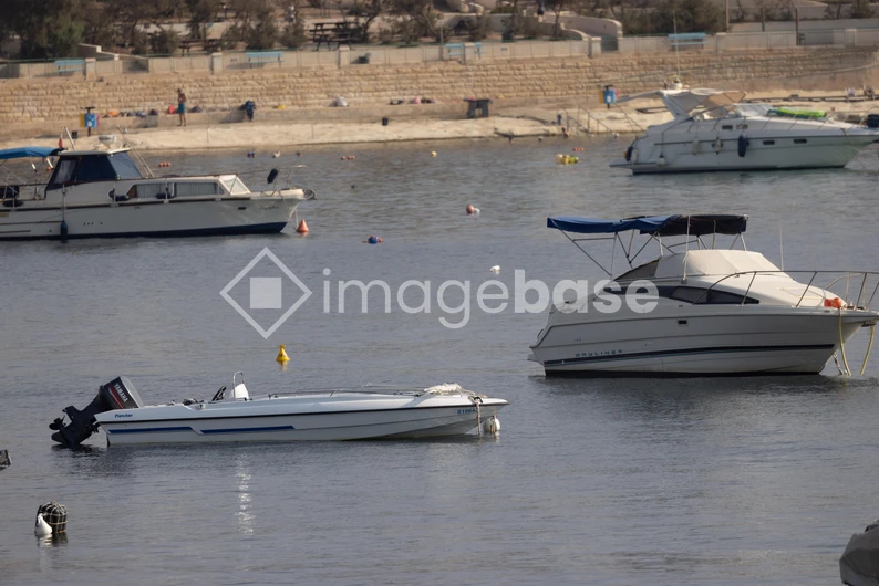 Serene Boats in a Coastal Harbor