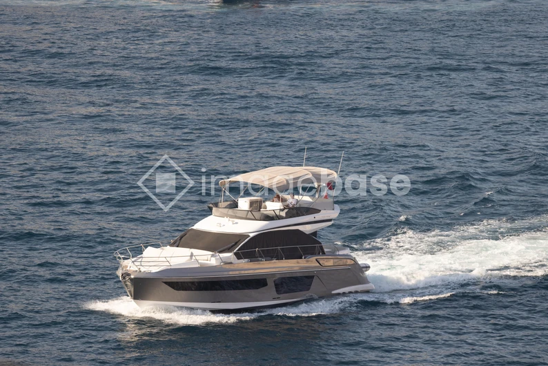 Luxurious Yacht on Open Sea