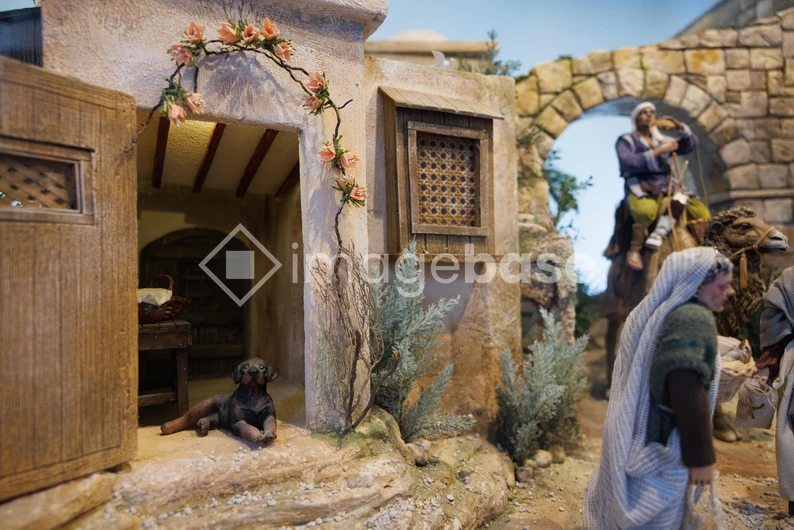 Rustic Village Scene