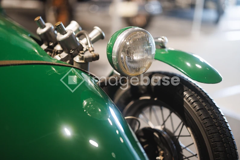 Vintage Motorcycle Close-up