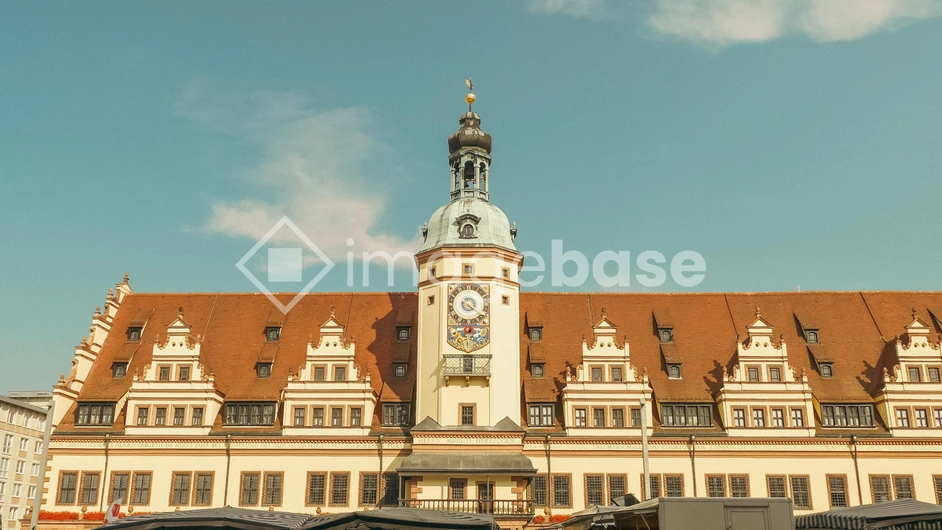 Historic Building with Red Roof