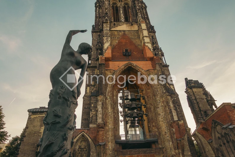 Historic Tower and Sculpture