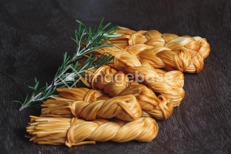 Smoked Cheese Braids with Rosemary