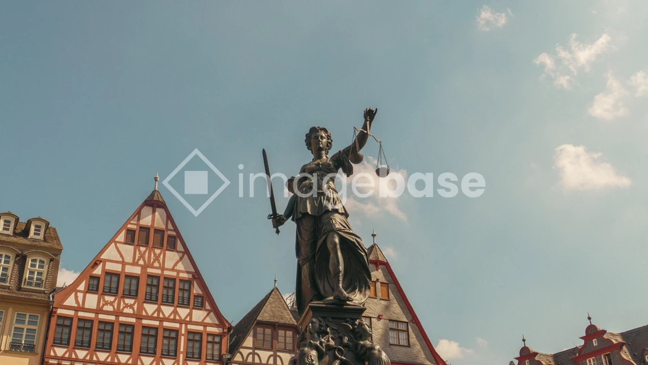 Statue with Historic Architecture
