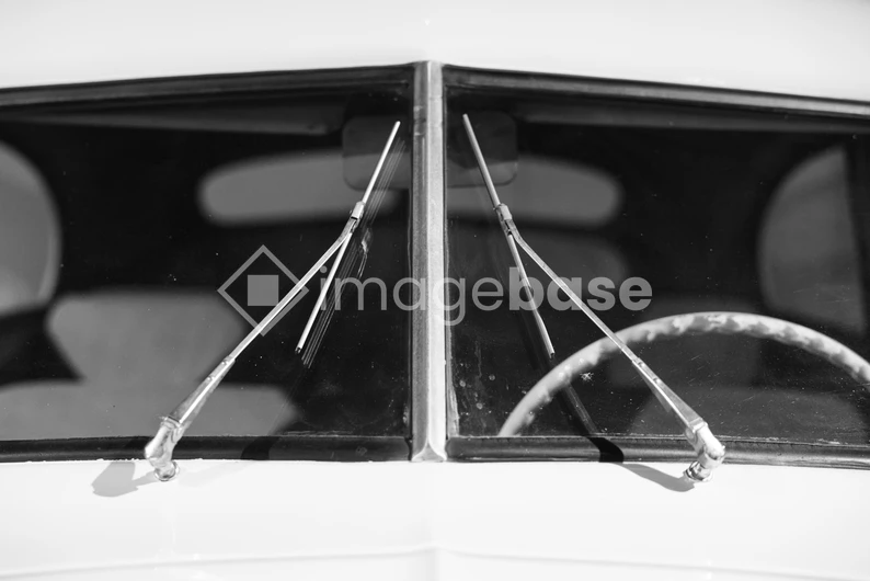 Vintage Car Windshield