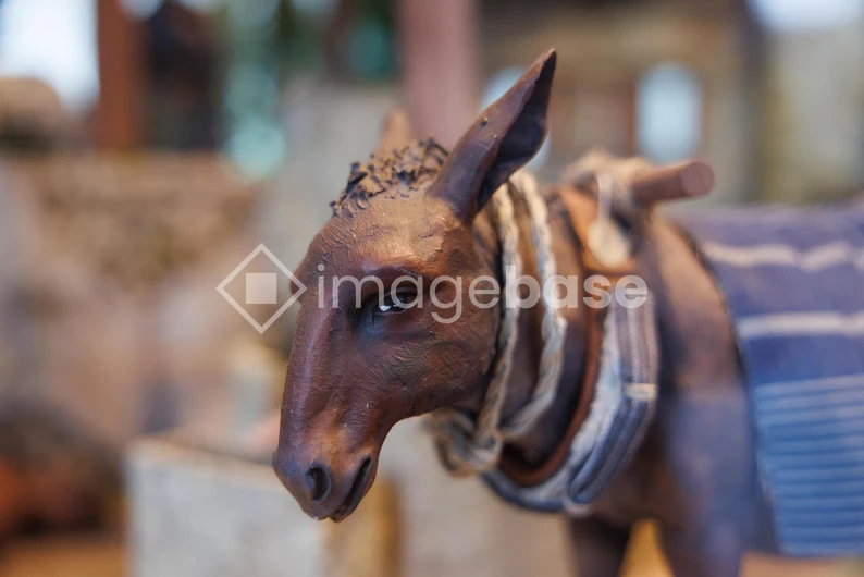 Donkey Figurine Display