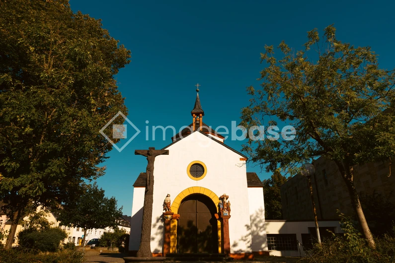 Charming Chapel Under Clear Sky