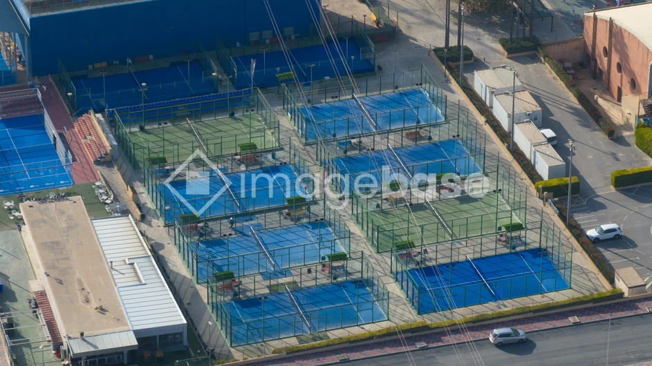 Aerial View of Sports Courts