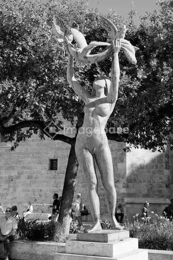 Statue in Urban Park