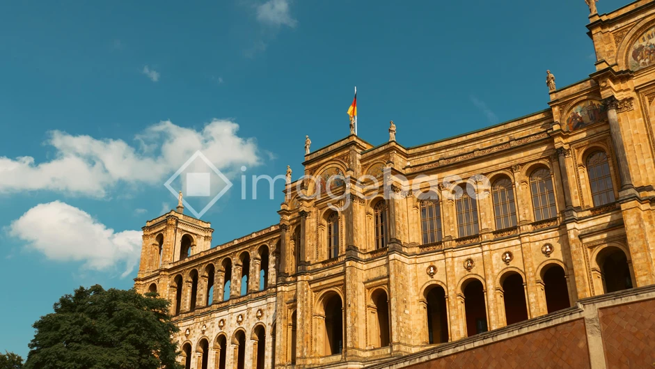 Historic Building with Blue Sky
