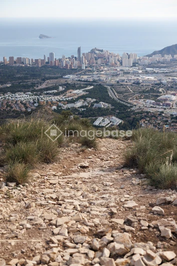 Hiking Trail Overlooking Coastal City