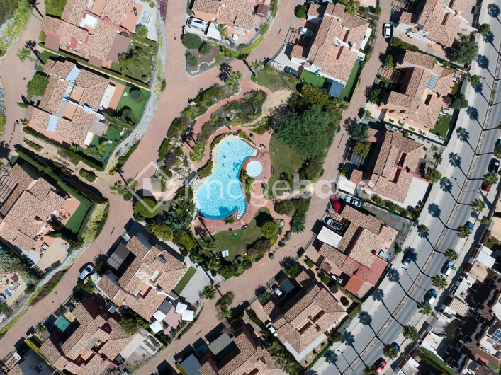 Aerial View of Residential Area