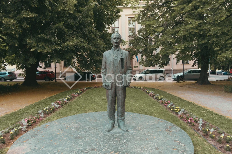 Statue in Urban Park