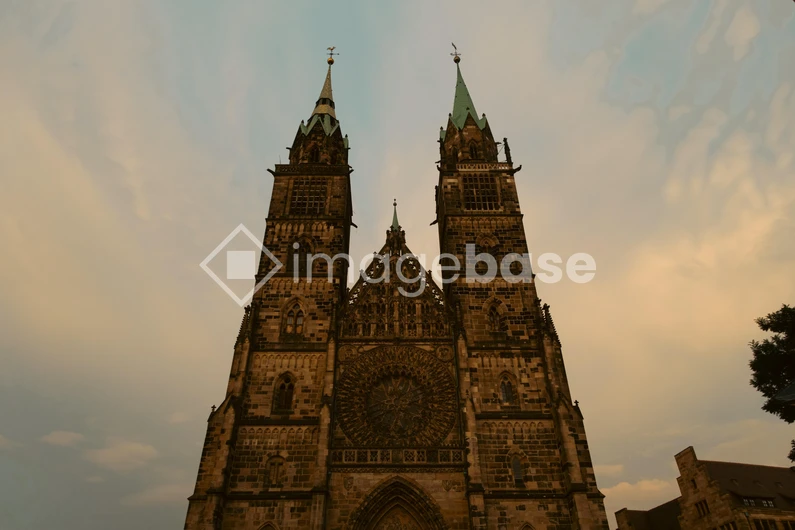 Gothic Cathedral at Sunset