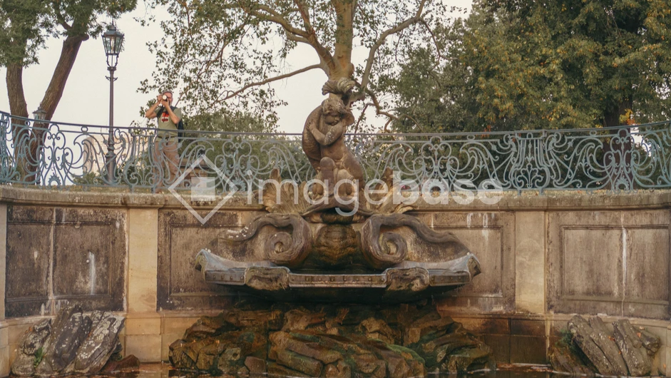 Historic Fountain Scene