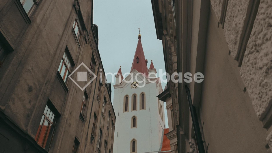 Historic Church Tower View