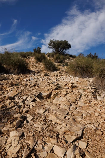 Rocky Landscape Under Blue Skies