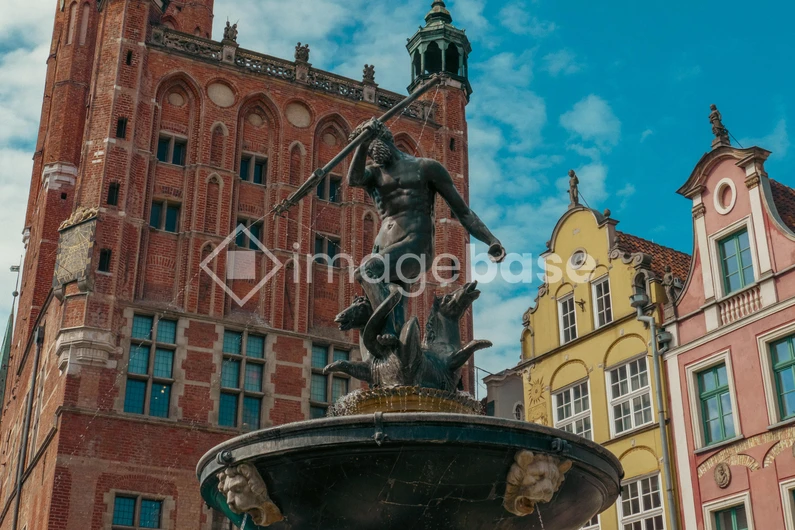 Historic Fountain in European Square