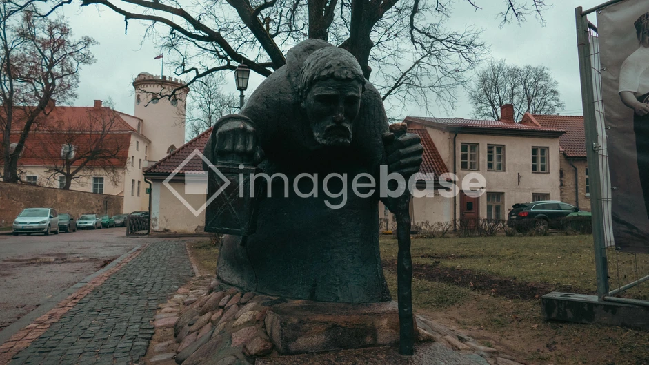 Statue in Historic Street