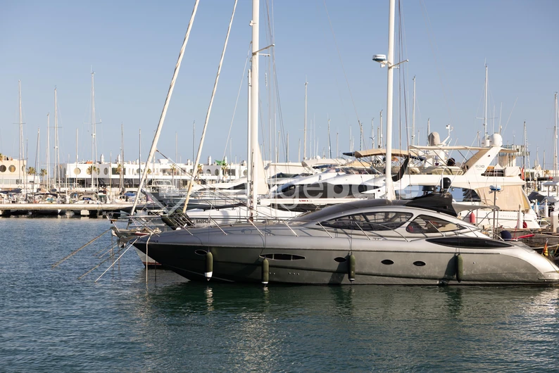 Luxury Yacht in Marina