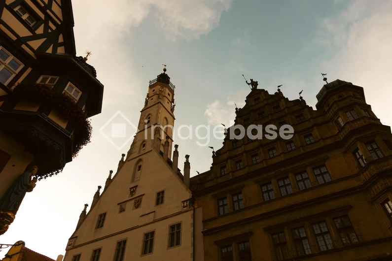 Historic Architecture at Sunset