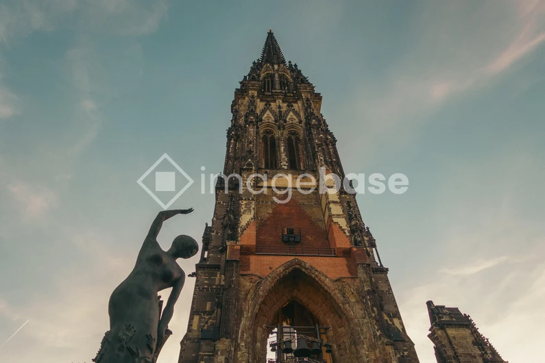 Historical Tower and Sculpture