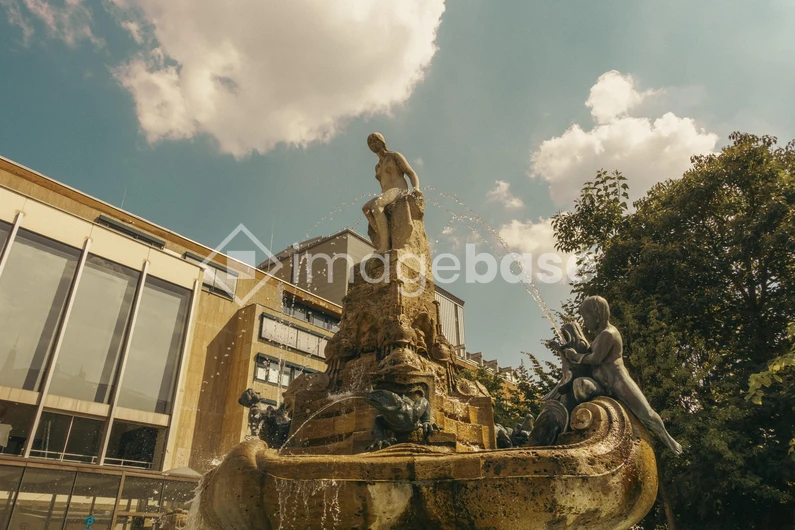 Historic Fountain and Architecture