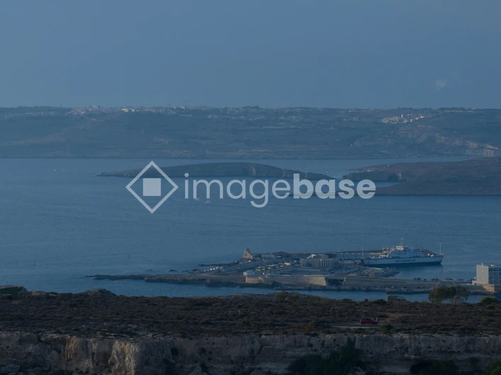 Coastal View with Ferry