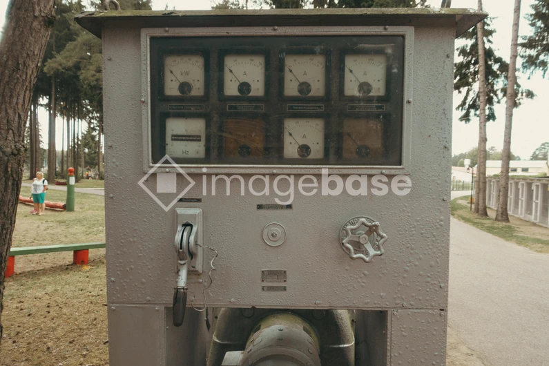 Vintage Control Panel in Outdoor Setting