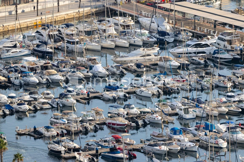 Boat Marina Scene