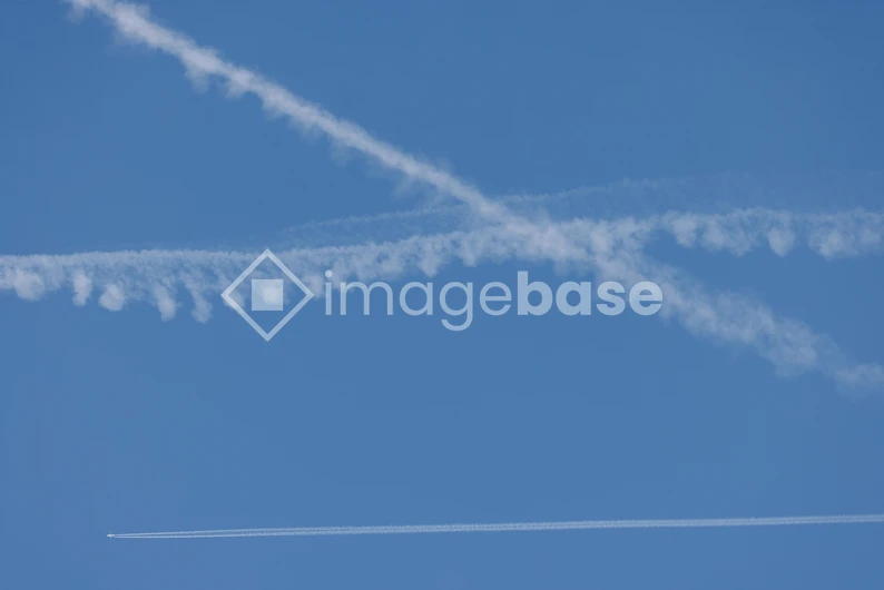 Contrails in the Sky
