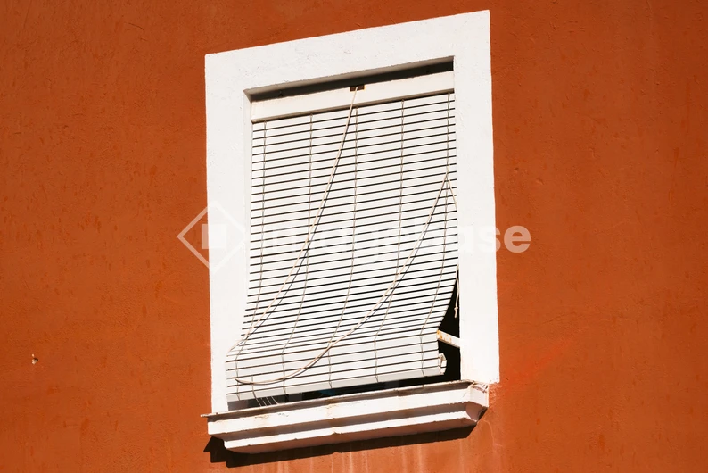 Orange Wall with White Window