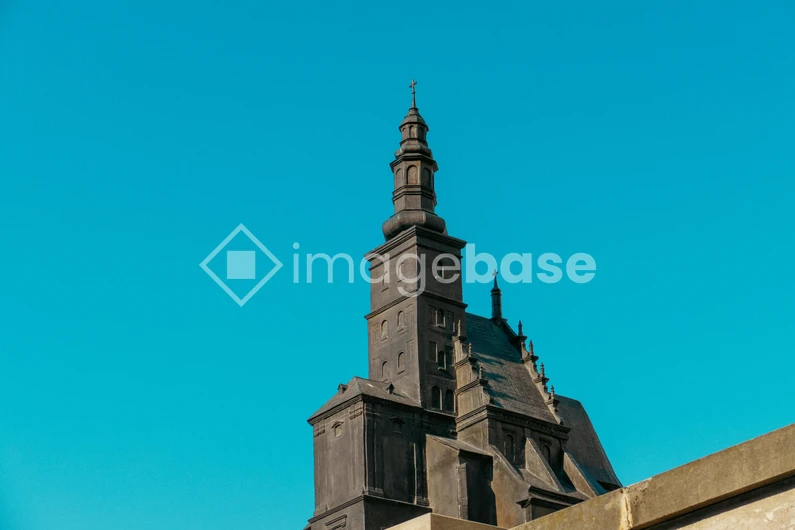 Gothic Tower Against Blue Sky