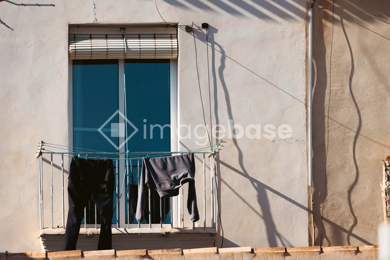 Clothes Drying on a Balcony