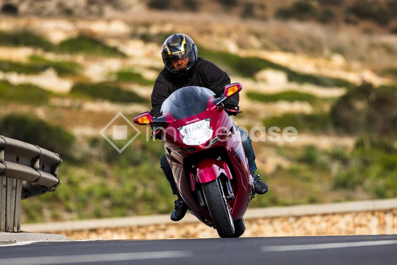 Motorcycle Ride Through Scenic Landscape