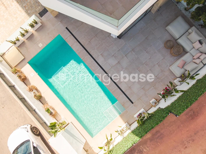 Modern Poolside View