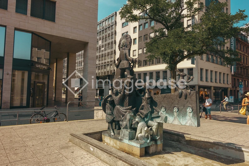 Urban Sculpture in City Square