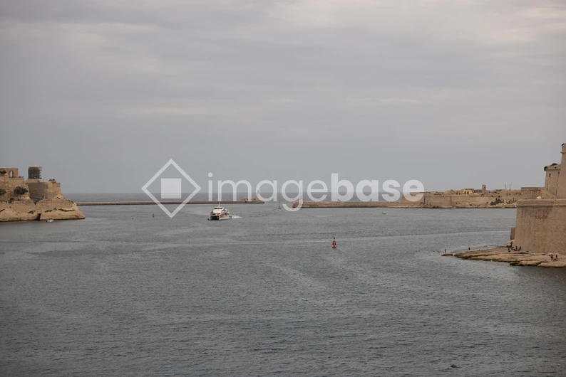 Coastal View with Fortifications