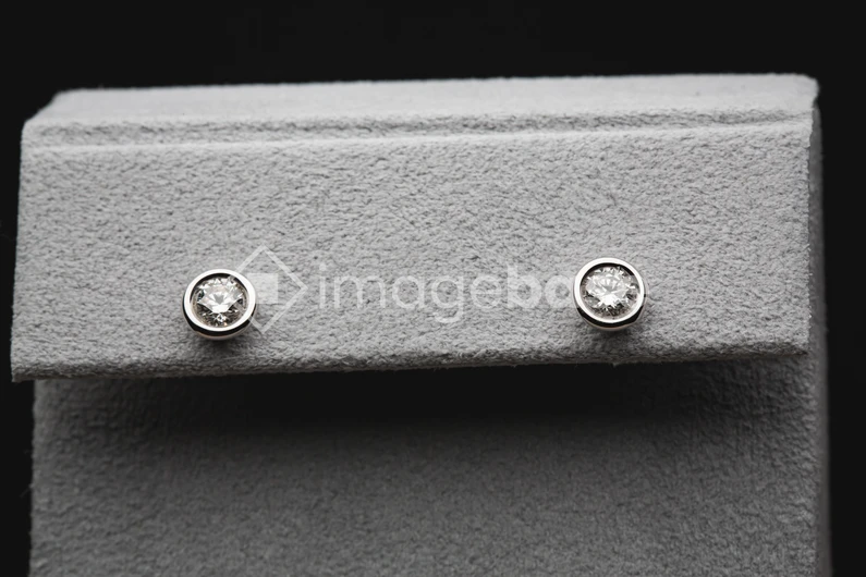 Elegant Diamond Stud Earrings
