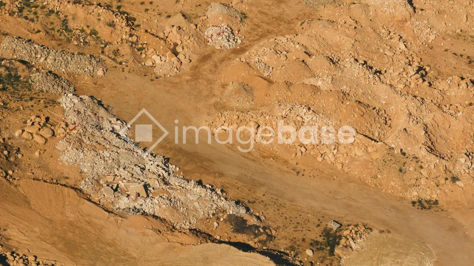 Aerial View of Rocky Terrain
