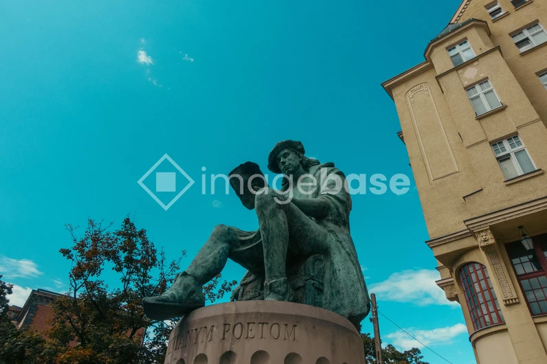 Historic Statue Against a Blue Sky