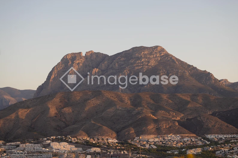 Mountain Range at Sunset