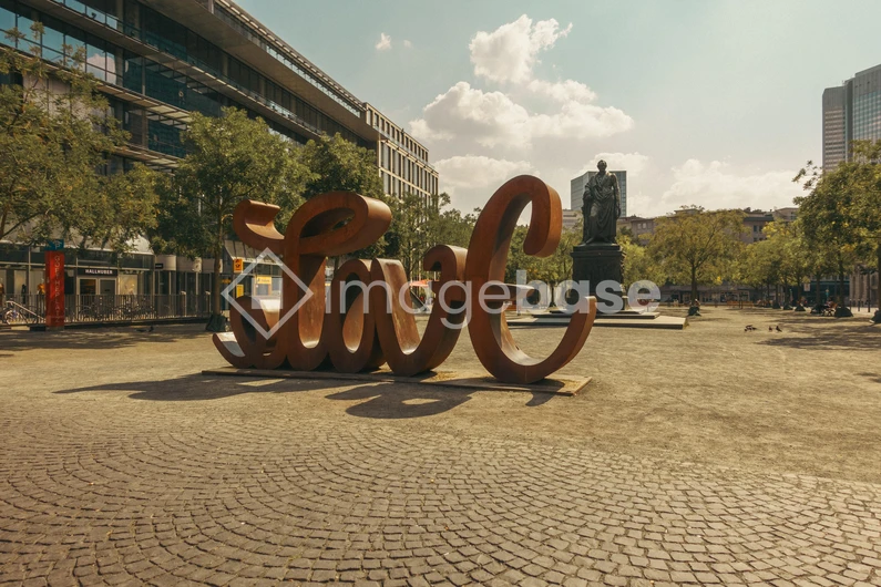 Urban Sculpture in City Square