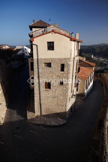 Charming Narrow Street Building