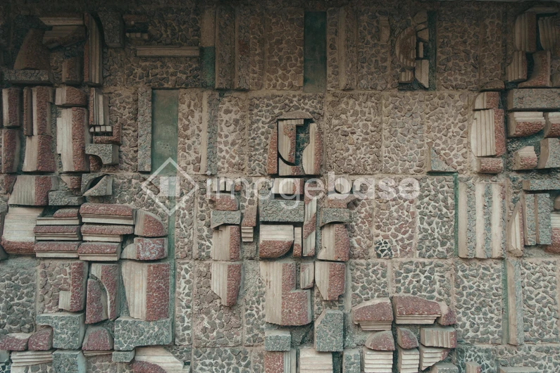 Artistic Stone Wall