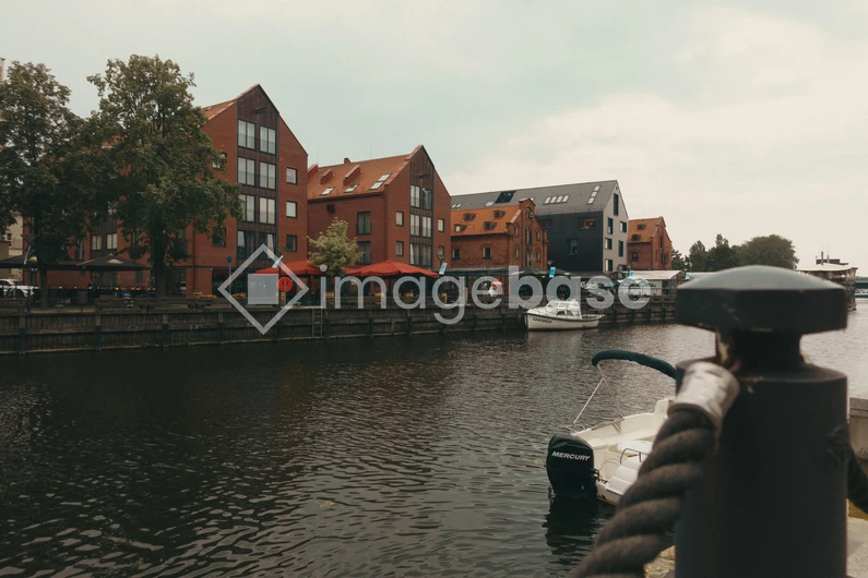 Canal-side Buildings with Boats